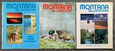 Revista Montana Outdoors 3 números 1973 de colección Yellowstone río Missouri años 1970 segunda mano  Embacar hacia Argentina