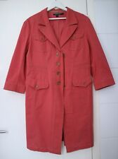 Peruvian Connection Paola Denim Coral Mid Trench Jacket UK 18 for sale  Shipping to South Africa