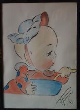 Dipinto illustrazione bebe usato  Lagonegro