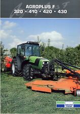 Deutz Fahr Agroplus F Series 06 2011 catalogue brochure tracteur Traktor tractor na sprzedaż  PL