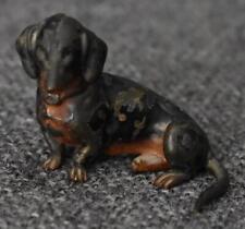 ANTIGA FIGURA EM MINIATURA DE BRONZE DACHSHUND AUSTRÍACA VIENENSE POR VOLTA DE 1900 #1 comprar usado  Enviando para Brazil