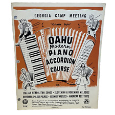 Curso de acordeón de piano moderno Georgia Camp Meeting Oahu 70 X partitura musical década de 1950, usado segunda mano  Embacar hacia Argentina