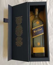 Whisky escocés Johnnie Walker etiqueta azul - botella vacía con caja de exhibición  segunda mano  Embacar hacia Argentina