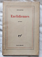 Euclidiennes poèmes guillevic d'occasion  Lille-