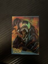 Tarjeta Venom Fleer Ultra Spider-Man 1995 cromo transparente Venom #10 rara inserción de colección segunda mano  Embacar hacia Mexico