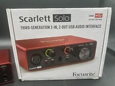 Interface de áudio profissional Focusrite Scarlett Solo 3ª geração 2 canais - SCARLETT-SOLO-3G comprar usado  Enviando para Brazil