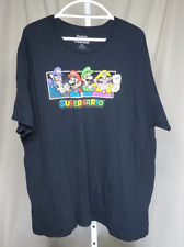 Camisa masculina Super Mario tamanho 3XL preta manga curta gráfica 2021 jogo Nintendo comprar usado  Enviando para Brazil