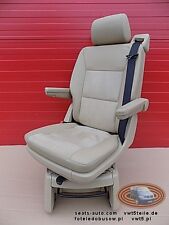 VW T5 Multivan Drehsitz Sitz Beige Alcantara leder | swivel seat beige leather  na sprzedaż  PL