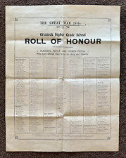 roll honour for sale  KENDAL