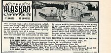1963 small Print Ad of The Alaskan Pickup Truck Camper for sale  Shipping to United Kingdom