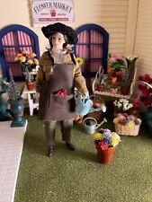 Dollhouse Miniature Phicen Female Gardener Doll. Dressed for sale  Shipping to South Africa