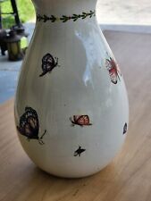 Porcelain vase butterflies. for sale  Sarasota