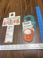 Orange Crush Ice Cream Float Holiday Drinks Soda Pop Bottle Topper Old Vintage, used for sale  Shipping to South Africa