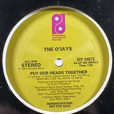 The O'Jays ""Put Our Heads Together"" Single 12""/PIR 4Z9 04073 (NM) Promoción 1983 segunda mano  Embacar hacia Argentina