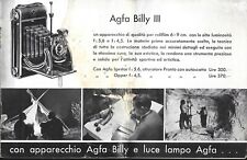 Brochure agfa billy usato  Italia