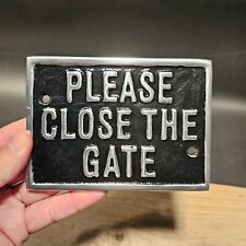 cast iron gate signs for sale  Pensacola