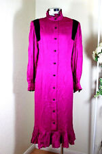 Vintage Rare NINA RICCI Boutique Pink Long Sleeve Dress Evening Gown M 6 7 8 d'occasion  Expédié en France