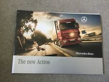 Mercedes actros brochure for sale  WEYMOUTH