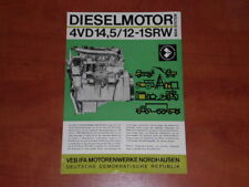 Silnik wysokoprężny VEB IFA 4VD - 1969 Prospekt / Brochure na sprzedaż  PL