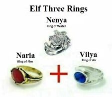 The Lord of Rings Vilya Nenya Narya Elrond Galadriel Gandalf Ring LOTR Jewelry for sale  Shipping to South Africa