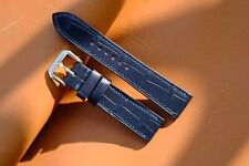 Blue color thin watch strap 20-18 (or any size) w quick release, used for sale  Shipping to South Africa