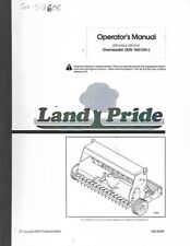 LAND PRIDE OS1548 AND OS1572 OVERSEEDER  OPERATORS MANUAL for sale  Shipping to South Africa