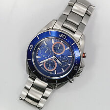 MICHAEL KORS CHRONOGRAPH JETMASTER BLUE DIAL WRISTWATCH WATCH MK-8461 STAINLESS for sale  Shipping to South Africa