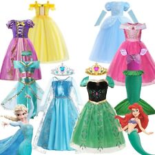 Fantasia Disney Anna Elsa Frozen Rapunzel Aurora Belle Ariel Vestido Princesa comprar usado  Enviando para Brazil