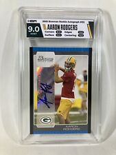 2005 Bowman Aaron Rodgers Rookie Card RC Auto Autograph HGA Grade 9.0 for sale  Waianae