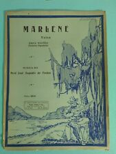 Partituras vintage raras Jose A.de Freitas Marlene (Valsa) para guitarra clássica comprar usado  Enviando para Brazil