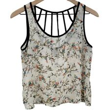 Wet Seal Vintage Birds Sheer Caged Tank Top Sz S Womens for sale  Shipping to United Kingdom