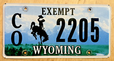 Wyoming graphic exempt for sale  USA