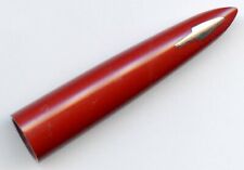 Capucha capilar roja Parker 61 Pen Rage con flash plateado, pieza de repuesto segunda mano  Embacar hacia Argentina