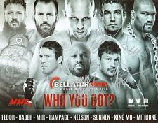 Fedor Emelianenko Frank Mir Matt Mitrione + Firmada Bellator MMA 2018 11x14 foto segunda mano  Embacar hacia Argentina