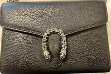 Gucci Dionysus Leather Mini Chain Bag. Black til salgs  Frakt til Norway