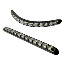 2x Car Flexible DRL White/Amber 216LED Rider Light Strip Headlight Arrow Flasher for sale  Shipping to Ireland