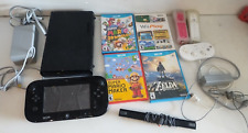 Nintendo Wii U 32 GB Negro Sistema Portátil 3X Controladores Super Mario 3D Zelda + segunda mano  Embacar hacia Argentina