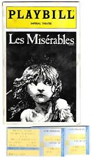 Playbill les miserables for sale  Wichita