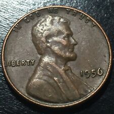 Moneda de un centavo de trigo Lincoln de EE. UU. 1956. segunda mano  Embacar hacia Argentina