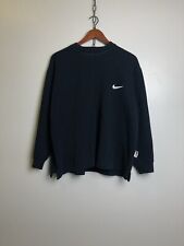 Vintage Nike Sweatshirt Spellout Swoosh Logo Blue size L myynnissä  Leverans till Finland
