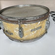 Vintage Pearl Gold / White Snare Drum Wood Interior Made in Japan. (As Is) for sale  Shipping to South Africa