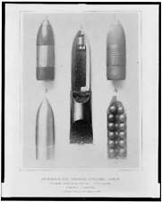 Foto de munición para cañón giratorio Hotchkiss, 1879, ametralladora, proyectil segunda mano  Embacar hacia Argentina