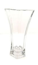 Vaso de flores de vidro transparente hexágono 9" base pesada Hoosier. comprar usado  Enviando para Brazil
