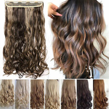 One Piece THICK 100% Real Natural Clip in as Human Hair Extensions Full Head HYT for sale  Shipping to South Africa