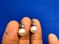 Orecchini perle brillanti usato  Spoleto