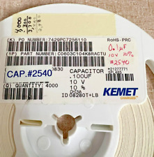 Capacitor de cerâmica Kemet SMD .1uF 50v 0603 X7R C0603C104K5RAC MLCC RoHS novo 100 peças comprar usado  Enviando para Brazil