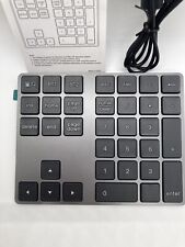 Teclado numérico 34 teclas Bluetooth sem fio BT teclado modo duplo, preto/cinza comprar usado  Enviando para Brazil