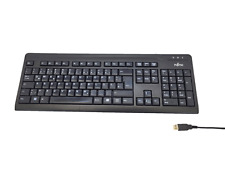 Usado, Teclado Fujitsu KB410 K con puerto USB / negro / QWERTZ / probado segunda mano  Embacar hacia Argentina