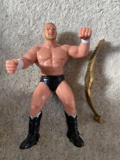 VINTAGE WCW GALOOB WRESTLING FIGURE TOY BARRY WINDHAM 1990 WWF HASBRO WITH BELT, used for sale  WREXHAM