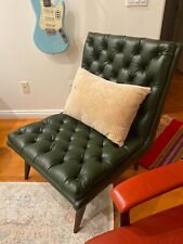 Green leather chair for sale  Sherman Oaks